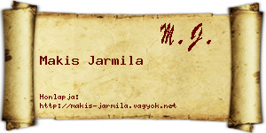 Makis Jarmila névjegykártya